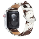 Horsehair Fluffy Leopard Print Leather Watch Strap, For Apple Watch Ultra 49mm / Series 8&7 45mm / SE 2&6&SE&5&4 44mm / 3&2&1 42mm, For Apple Watch Series 8&7 41mm / SE 2&6&SE&5&4 40mm / 3&2&1 38mm                                                       ...