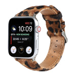 Horsehair Fluffy Leopard Print Leather Watch Strap, For Apple Watch Ultra 49mm / Series 8&7 45mm / SE 2&6&SE&5&4 44mm / 3&2&1 42mm, For Apple Watch Series 8&7 41mm / SE 2&6&SE&5&4 40mm / 3&2&1 38mm                                                       ...