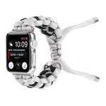 Braided Umbrella Cord Watch Strap, For Apple Watch Ultra 49mm / Series 8&7 45mm / SE 2&6&SE&5&4 44mm / 3&2&1 42mm, For Apple Watch Series 8&7 41mm / SE 2&6&SE&5&4 40mm / 3&2&1 38mm, For Apple Watch Series 7 45mm / 6 & SE & 5 & 4 44mm / 3 & 2 & 1 42mm