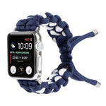 Braided Umbrella Cord Watch Strap, For Apple Watch Ultra 49mm / Series 8&7 45mm / SE 2&6&SE&5&4 44mm / 3&2&1 42mm, For Apple Watch Series 8&7 41mm / SE 2&6&SE&5&4 40mm / 3&2&1 38mm, For Apple Watch Series 7 45mm / 6 & SE & 5 & 4 44mm / 3 & 2 & 1 42mm