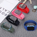 Weave Replacement Wrist Strap Watchbands with Frame For Apple Watch Series 6 & SE & 5 & 4 40mm / 3 & 2 & 1 38mm, 128mm, 135mm, 140mm, 145mm, 150mm, 155mm