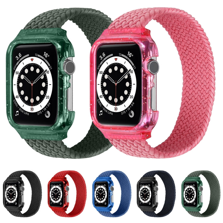Weave Replacement Wrist Strap Watchbands with Frame For Apple Watch Series 6 & SE & 5 & 4 40mm / 3 & 2 & 1 38mm, 128mm, 135mm, 140mm, 145mm, 150mm, 155mm