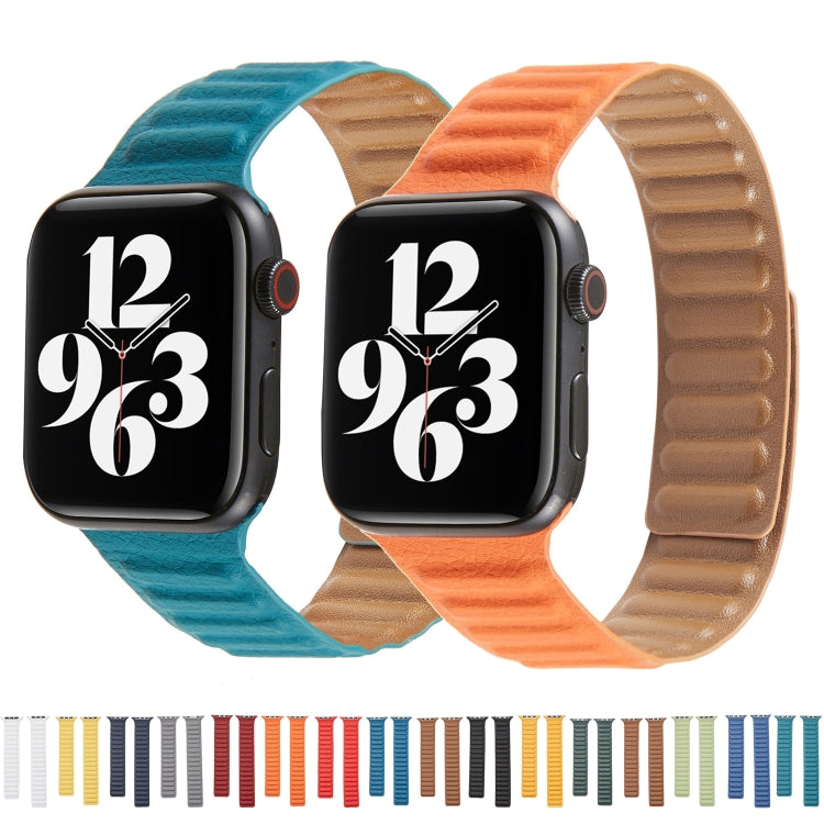 Loop Leather Watchband For Apple Watch Series 6 & SE & 5 & 4 40mm / 3 & 2 & 1 38mm, For Apple Watch Series 7 41mm / 6 & SE & 5 & 4 40mm / 3 & 2 & 1 38mm