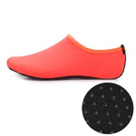 Non-slip Plastic Grain Texture Thick Cloth Sole Solid Color Diving Shoes and Socks, One Pair, XXXS, XXS, XS, S, M, L, XL, XXL, XXXL