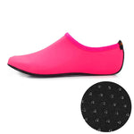 Non-slip Plastic Grain Texture Thick Cloth Sole Solid Color Diving Shoes and Socks, One Pair, XXXS, XXS, XS, S, M, L, XL, XXL, XXXL