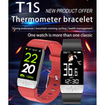 T1S 1.14 inch Screen IP67 Waterproof Smart Bracelet, Support Blood Oxygen Monitoring / Body Temperature Monitoring / Heart Rate Monitoring