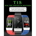 T1S 1.14 inch Screen IP67 Waterproof Smart Bracelet, Support Blood Oxygen Monitoring / Body Temperature Monitoring / Heart Rate Monitoring