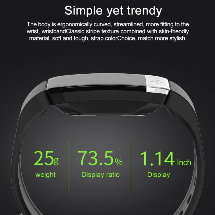 T1S 1.14 inch Screen IP67 Waterproof Smart Bracelet, Support Blood Oxygen Monitoring / Body Temperature Monitoring / Heart Rate Monitoring