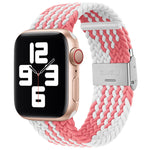 Braided + Stainless Steel Replacement Watchbands For Apple Watch Series 6 & SE & 5 & 4 40mm / 3 & 2 & 1 38mm, For Apple Watch Series 7 41mm / 6 & SE & 5 & 4 40mm, For Apple Watch Series 8&7 41mm / SE 2&6&SE&5&4 40mm / 3&2&1 38mm                        ...