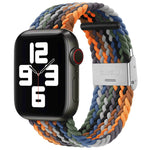 Braided + Stainless Steel Replacement Watchbands For Apple Watch Series 6 & SE & 5 & 4 40mm / 3 & 2 & 1 38mm, For Apple Watch Series 8&7 41mm / SE 2&6&SE&5&4 40mm / 3&2&1 38mm, For Apple Watch Series 7 41mm / 6 & SE & 5 & 4 40mm                        ...