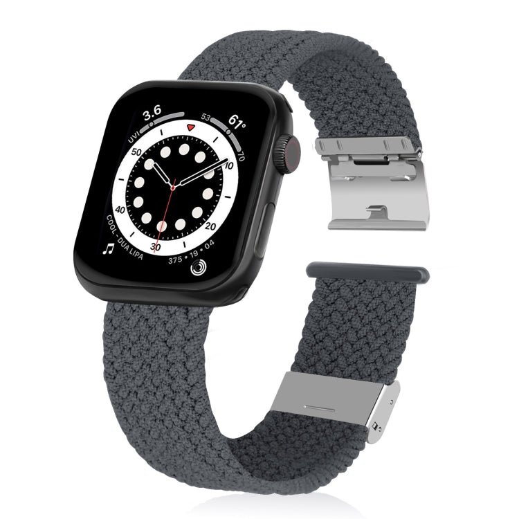 Braided + Stainless Steel Replacement Watchbands For Apple Watch Series 6 & SE & 5 & 4 40mm / 3 & 2 & 1 38mm, For Apple Watch Series 8&7 41mm / SE 2&6&SE&5&4 40mm / 3&2&1 38mm, For Apple Watch Series 7 41mm / 6 & SE & 5 & 4 40mm                        ...