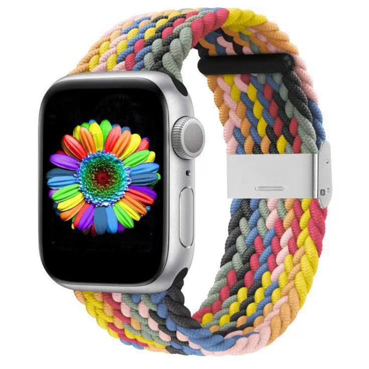 Braided + Stainless Steel Replacement Watchbands For Apple Watch Series 6 & SE & 5 & 4 40mm / 3 & 2 & 1 38mm, For Apple Watch Series 8&7 41mm / SE 2&6&SE&5&4 40mm / 3&2&1 38mm, For Apple Watch Series 7 41mm / 6 & SE & 5 & 4 40mm                        ...