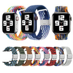 Braided + Stainless Steel Replacement Watchbands For Apple Watch Series 6 & SE & 5 & 4 40mm / 3 & 2 & 1 38mm, For Apple Watch Series 8&7 41mm / SE 2&6&SE&5&4 40mm / 3&2&1 38mm, For Apple Watch Series 7 41mm / 6 & SE & 5 & 4 40mm                        ...