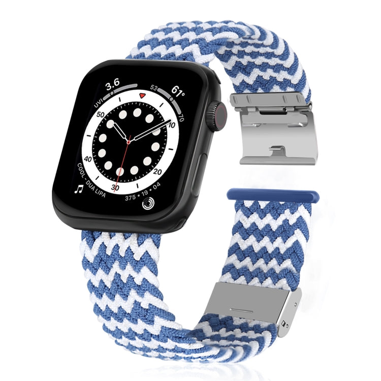 Braided + Stainless Steel Replacement Watchbands For Apple Watch Series 6 & SE & 5 & 4 44mm / 3 & 2 & 1 42mm, For Apple Watch Ultra 49mm / Series 8&7 45mm / SE 2&6&SE&5&4 44mm / 3&2&1 42mm, For Apple Watch Series 7 45mm / 6 & SE & 5 & 4 44mm           ...