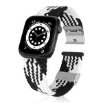 Braided + Stainless Steel Replacement Watchbands For Apple Watch Series 6 & SE & 5 & 4 44mm / 3 & 2 & 1 42mm, For Apple Watch Ultra 49mm / Series 8&7 45mm / SE 2&6&SE&5&4 44mm / 3&2&1 42mm, For Apple Watch Series 7 45mm / 6 & SE & 5 & 4 44mm           ...