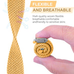 Braided + Stainless Steel Replacement Watchbands For Apple Watch Series 6 & SE & 5 & 4 44mm / 3 & 2 & 1 42mm, For Apple Watch Ultra 49mm / Series 8&7 45mm / SE 2&6&SE&5&4 44mm / 3&2&1 42mm, For Apple Watch Series 7 45mm / 6 & SE & 5 & 4 44mm           ...