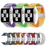Braided + Stainless Steel Replacement Watchbands For Apple Watch Series 6 & SE & 5 & 4 44mm / 3 & 2 & 1 42mm, For Apple Watch Ultra 49mm / Series 8&7 45mm / SE 2&6&SE&5&4 44mm / 3&2&1 42mm, For Apple Watch Series 7 45mm / 6 & SE & 5 & 4 44mm           ...