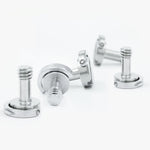 EXIN LS095 2 PCS D Ring Screws Camera Plate Mount 1/4 inch Quick Release Screws, LS095