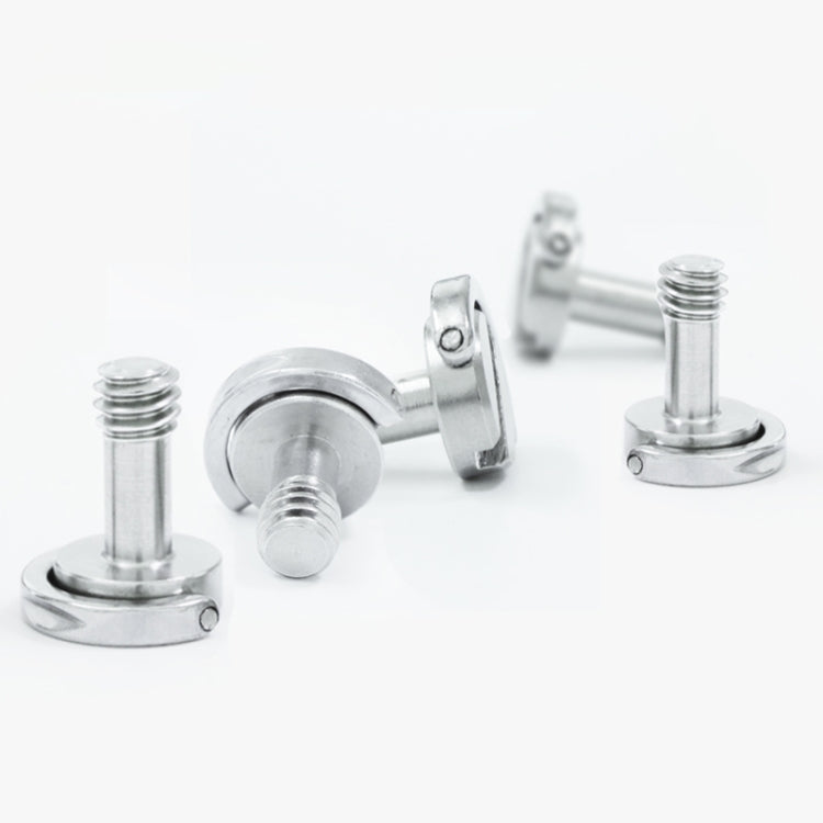 EXIN LS095 2 PCS D Ring Screws Camera Plate Mount 1/4 inch Quick Release Screws, LS095