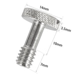 BEXIN LS005 2 PCS 1/4 inch Female Thread Screws DSLR Camera Mount Screws, LS005