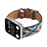 Marble Ethnic Style Printed Leather Watchband For Apple Watch Series 6 & SE &, 5 & 4 44mm / 3 & 2 & 1 42mm, 5 & 4 40mm / 3 & 2 & 1 38mm