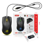 HXSJ A883 7 Keys 6400DPI RGB Light Mechanical Gaming Wired Mouse