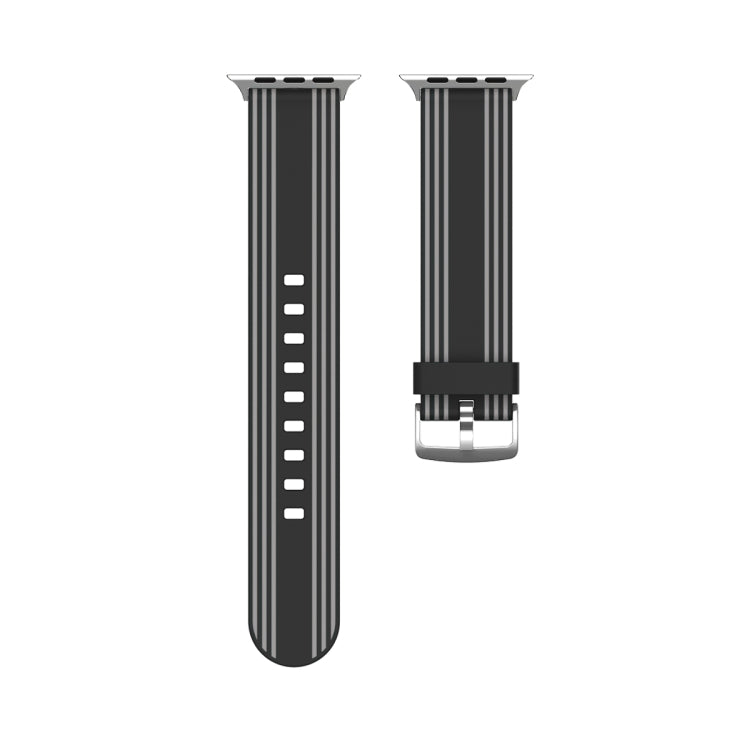 Silicone Replaceable Watch Strap, For Apple Watch Ultra 49mm / Series 8&7 45mm / SE 2&6&SE&5&4 44mm / 3&2&1 42mm, For Apple Watch Series 8&7 41mm / SE 2&6&SE&5&4 40mm / 3&2&1 38mm, For Apple Watch Series 7 45mm / 6 & SE & 5 & 4 44mm / 3 & 2 & 1 42mm   ...