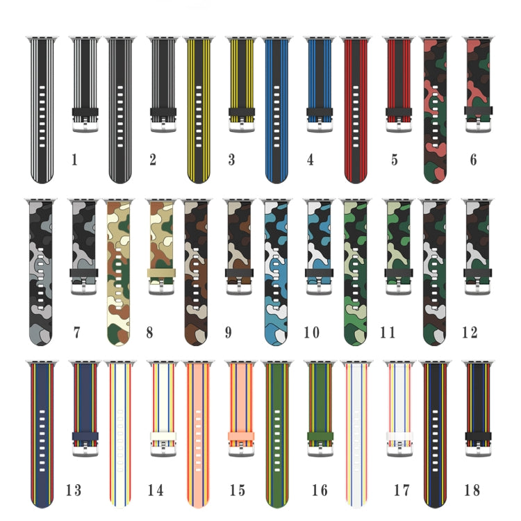 Silicone Replaceable Watch Strap, For Apple Watch Ultra 49mm / Series 8&7 45mm / SE 2&6&SE&5&4 44mm / 3&2&1 42mm, For Apple Watch Series 8&7 41mm / SE 2&6&SE&5&4 40mm / 3&2&1 38mm, For Apple Watch Series 7 45mm / 6 & SE & 5 & 4 44mm / 3 & 2 & 1 42mm   ...