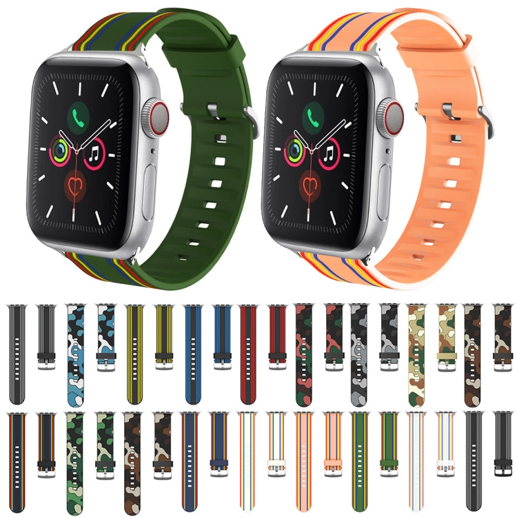 Silicone Replaceable Watch Strap, For Apple Watch Ultra 49mm / Series 8&7 45mm / SE 2&6&SE&5&4 44mm / 3&2&1 42mm, For Apple Watch Series 8&7 41mm / SE 2&6&SE&5&4 40mm / 3&2&1 38mm, For Apple Watch Series 7 45mm / 6 & SE & 5 & 4 44mm / 3 & 2 & 1 42mm   ...