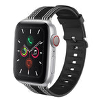 Silicone Replaceable Watch Strap, For Apple Watch Ultra 49mm / Series 8&7 45mm / SE 2&6&SE&5&4 44mm / 3&2&1 42mm, For Apple Watch Series 8&7 41mm / SE 2&6&SE&5&4 40mm / 3&2&1 38mm, For Apple Watch Series 7 45mm / 6 & SE & 5 & 4 44mm / 3 & 2 & 1 42mm   ...