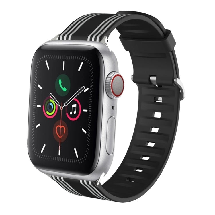 Silicone Replaceable Watch Strap, For Apple Watch Ultra 49mm / Series 8&7 45mm / SE 2&6&SE&5&4 44mm / 3&2&1 42mm, For Apple Watch Series 8&7 41mm / SE 2&6&SE&5&4 40mm / 3&2&1 38mm, For Apple Watch Series 7 45mm / 6 & SE & 5 & 4 44mm / 3 & 2 & 1 42mm   ...