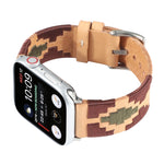 Woven Contrast Leather Strap, For Apple Watch Ultra 49mm / Series 8&7 45mm / SE 2&6&SE&5&4 44mm / 3&2&1 42mm, For Apple Watch Series 8&7 41mm / SE 2&6&SE&5&4 40mm / 3&2&1 38mm