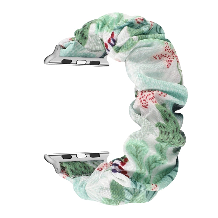 Fabric Hair Ring Replacement Strap Watchband For, Apple Watch Series 8&7 45mm / SE 2&6&SE&5&4 44mm / 3&2&1 42mm, Apple Watch Series 8&7 41mm / SE 2&6&SE&5&4 40mm / 3&2&1 38mm