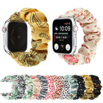 Fabric Hair Ring Replacement Strap Watchband For, Apple Watch Series 8&7 45mm / SE 2&6&SE&5&4 44mm / 3&2&1 42mm, Apple Watch Series 8&7 41mm / SE 2&6&SE&5&4 40mm / 3&2&1 38mm