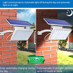 48LED Detachable Solar Light IP65 Waterproof Outdoor Courtyard LED Street Lamp, Warm Light, White Light