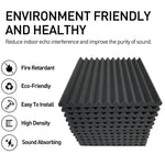 30x30x2.5cm Triangular Groove Style Recording Studio Drum Video Room Sound Insulation Board Silencer Cotton, 6 PCS, 10 PCS, 12 PCS, 20 PCS, 24 PCS