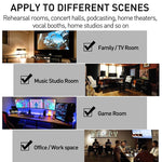 30x30x2.5cm Triangular Groove Style Recording Studio Drum Video Room Sound Insulation Board Silencer Cotton, 6 PCS, 10 PCS, 12 PCS, 20 PCS, 24 PCS