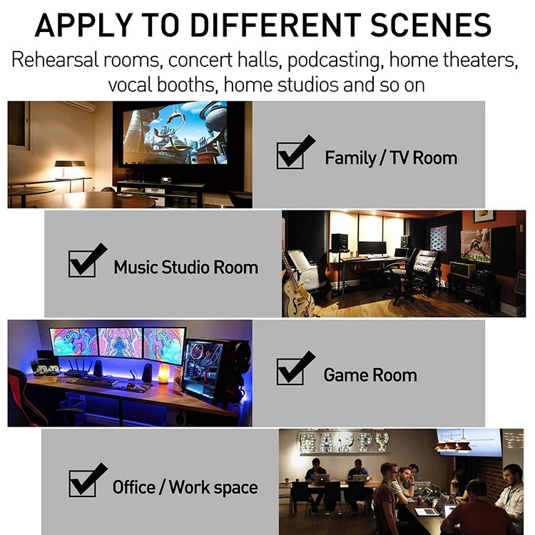 30x30x2.5cm Triangular Groove Style Recording Studio Drum Video Room Sound Insulation Board Silencer Cotton, 6 PCS, 10 PCS, 12 PCS, 20 PCS, 24 PCS