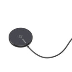 شاحن لاسلكي مغناطيسي مكتبي Mriowiz M-2001W بقوة 15W لسلسلة iPhone 12، مع كابل بيانات USB + USB-C / Type-C وحامل