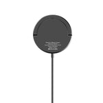 شاحن لاسلكي مغناطيسي مكتبي Mriowiz M-2001W بقوة 15W لسلسلة iPhone 12، مع كابل بيانات USB + USB-C / Type-C وحامل