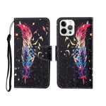 Painted Pattern Horizontal Flip Leathe Case, For iPhone 12 mini, For iPhone 12/12 Pro, For iPhone 12 Pro Max
