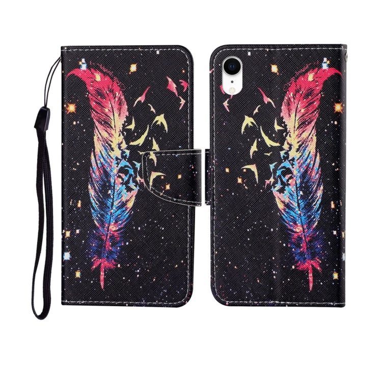 Painted Pattern Horizontal Flip Leathe Case, For iPhone SE (2020)/ 7 /8, For iPhone X, For iPhone XR