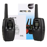 زوج من أجهزة اتصال لاسلكي RETEVIS RT628 بقدرة 0.5 واط، تردد أمريكي 462.550-467.7125 ميجاهرتز، 22 قناة، جهاز اتصال لاسلكي محمول للأطفال، RT628 (أسود)، RT628 (أبيض)، RT628 (أحمر)