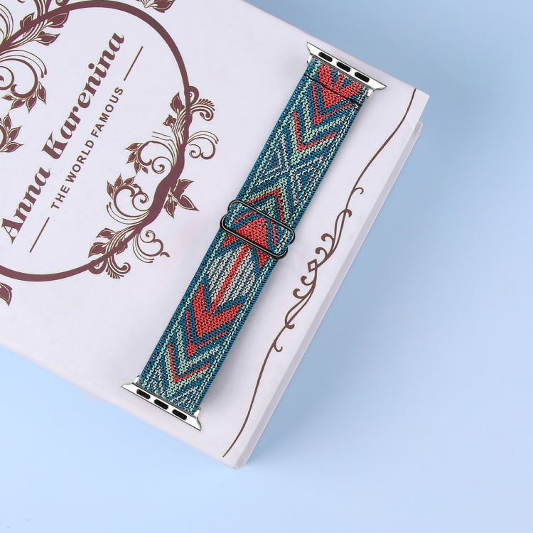 Elastic Watch Strap, For Apple Watch Series 7 45mm / 6 & SE & 5 & 4 44mm / 3 & 2 & 1 42mm, For Apple Watch Series 7 41mm / 6 & SE & 5 & 4 40mm / 3 & 2 & 1 38mm, For Apple Watch Apple Watch Series 7 45mm / 6 & SE & 5 & 4 44mm / 3 & 2 & 1 42mm           ...