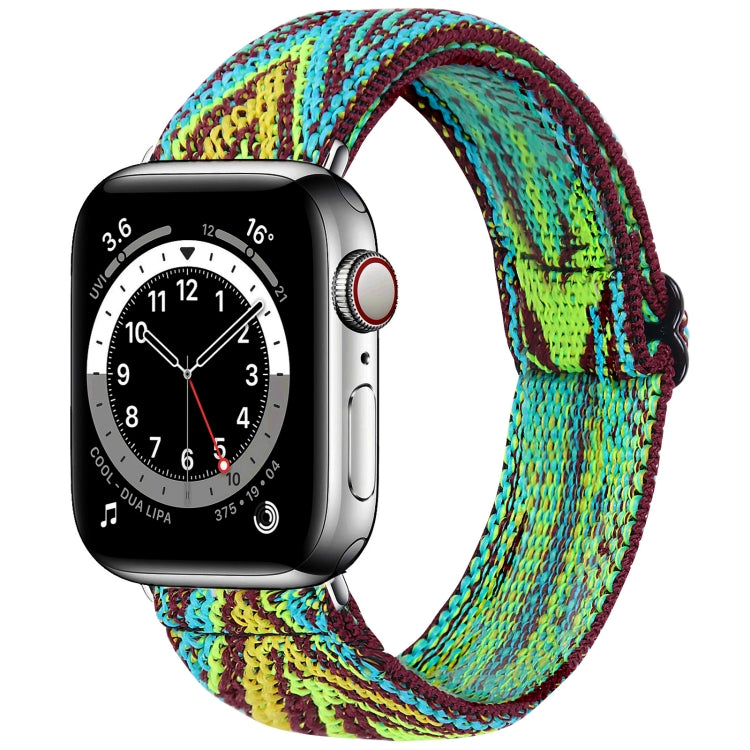 Elastic Watch Strap, For Apple Watch Series 7 45mm / 6 & SE & 5 & 4 44mm / 3 & 2 & 1 42mm, For Apple Watch Series 7 41mm / 6 & SE & 5 & 4 40mm / 3 & 2 & 1 38mm, For Apple Watch Apple Watch Series 7 45mm / 6 & SE & 5 & 4 44mm / 3 & 2 & 1 42mm           ...