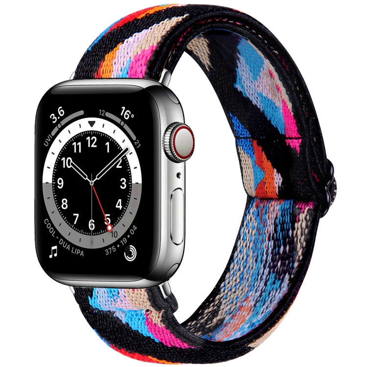 Elastic Watch Strap, For Apple Watch Series 7 45mm / 6 & SE & 5 & 4 44mm / 3 & 2 & 1 42mm, For Apple Watch Series 7 41mm / 6 & SE & 5 & 4 40mm / 3 & 2 & 1 38mm, For Apple Watch Apple Watch Series 7 45mm / 6 & SE & 5 & 4 44mm / 3 & 2 & 1 42mm           ...