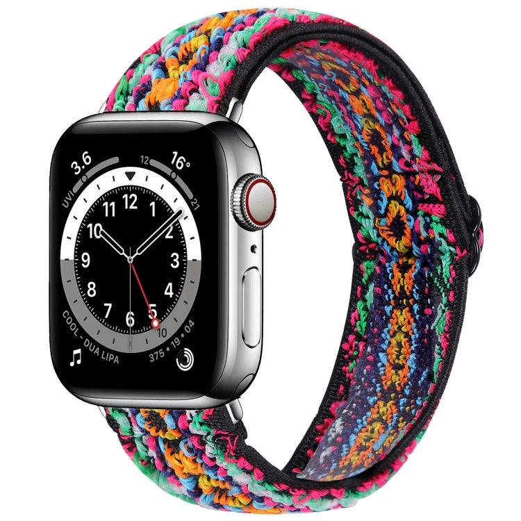 Elastic Watch Strap, For Apple Watch Series 7 45mm / 6 & SE & 5 & 4 44mm / 3 & 2 & 1 42mm, For Apple Watch Series 7 41mm / 6 & SE & 5 & 4 40mm / 3 & 2 & 1 38mm, For Apple Watch Apple Watch Series 7 45mm / 6 & SE & 5 & 4 44mm / 3 & 2 & 1 42mm           ...