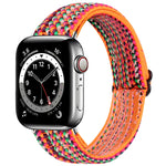 Elastic Watch Strap, For Apple Watch Series 7 45mm / 6 & SE & 5 & 4 44mm / 3 & 2 & 1 42mm, For Apple Watch Series 7 41mm / 6 & SE & 5 & 4 40mm / 3 & 2 & 1 38mm, For Apple Watch Apple Watch Series 7 45mm / 6 & SE & 5 & 4 44mm / 3 & 2 & 1 42mm           ...