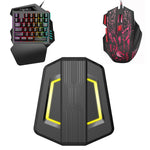 HXSJ P6+V100+H300 Keyboard Mouse Converter + One-handed Keyboard + Gaming Mouse Set, P6+V100+H300