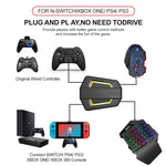 HXSJ P6+V100+H300 Keyboard Mouse Converter + One-handed Keyboard + Gaming Mouse Set, P6+V100+H300